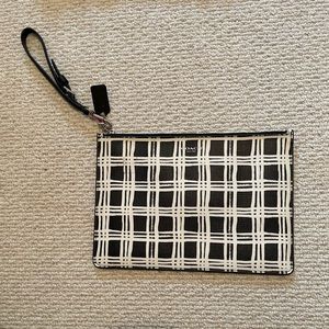 Coach patterned wristlet
